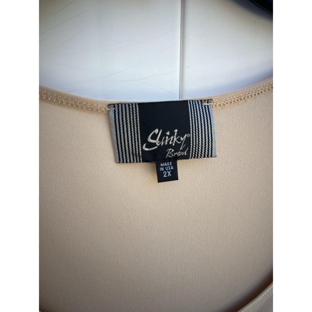 Slinky Brand Women's Gold Sleeveless Tank Size 2X - Picture 2 of 3
